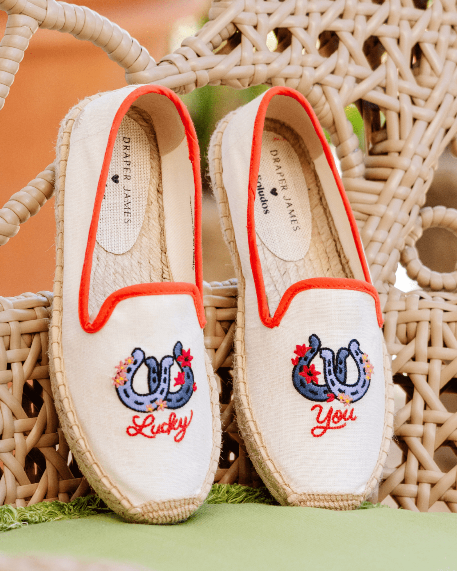 Women's Smoking Espadrille | Embroidery | Draper Lucky You - Natural Undyed - Womens Espadrilles - Draper Lucky You - Natural Undyed - Soludos - 