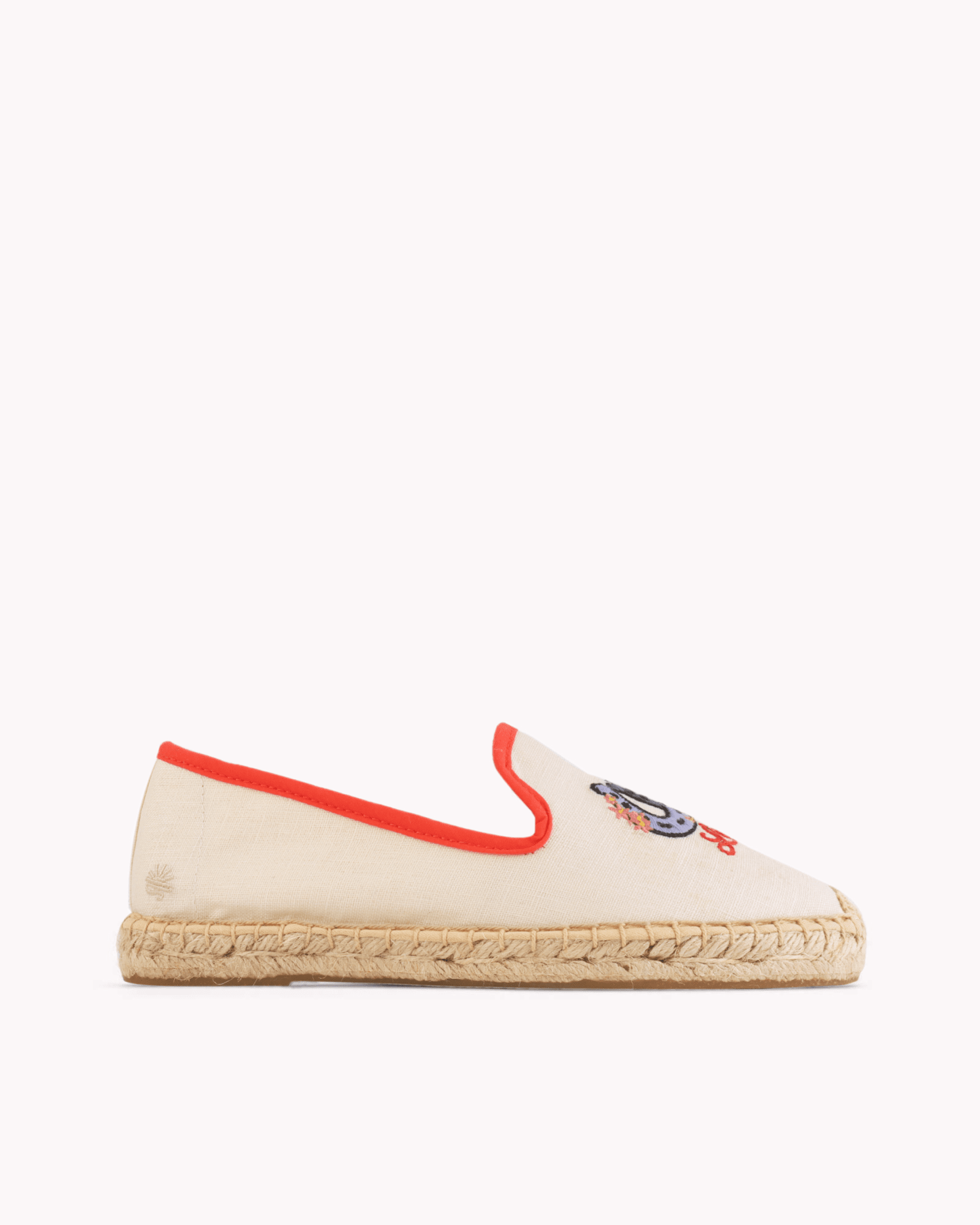 Women's Smoking Espadrille | Embroidery | Draper Lucky You - Natural Undyed - Womens Espadrilles - Draper Lucky You - Natural Undyed - Soludos - 