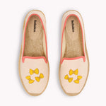 Women's Smoking Espadrille | Embroidery | Farfalle - Ivory - Women's Espadrilles - Farfalle - Ivory - Soludos -