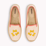 Women's Smoking Espadrille | Embroidery | Farfalle - Ivory - Women's Espadrilles - Farfalle - Ivory - Soludos -