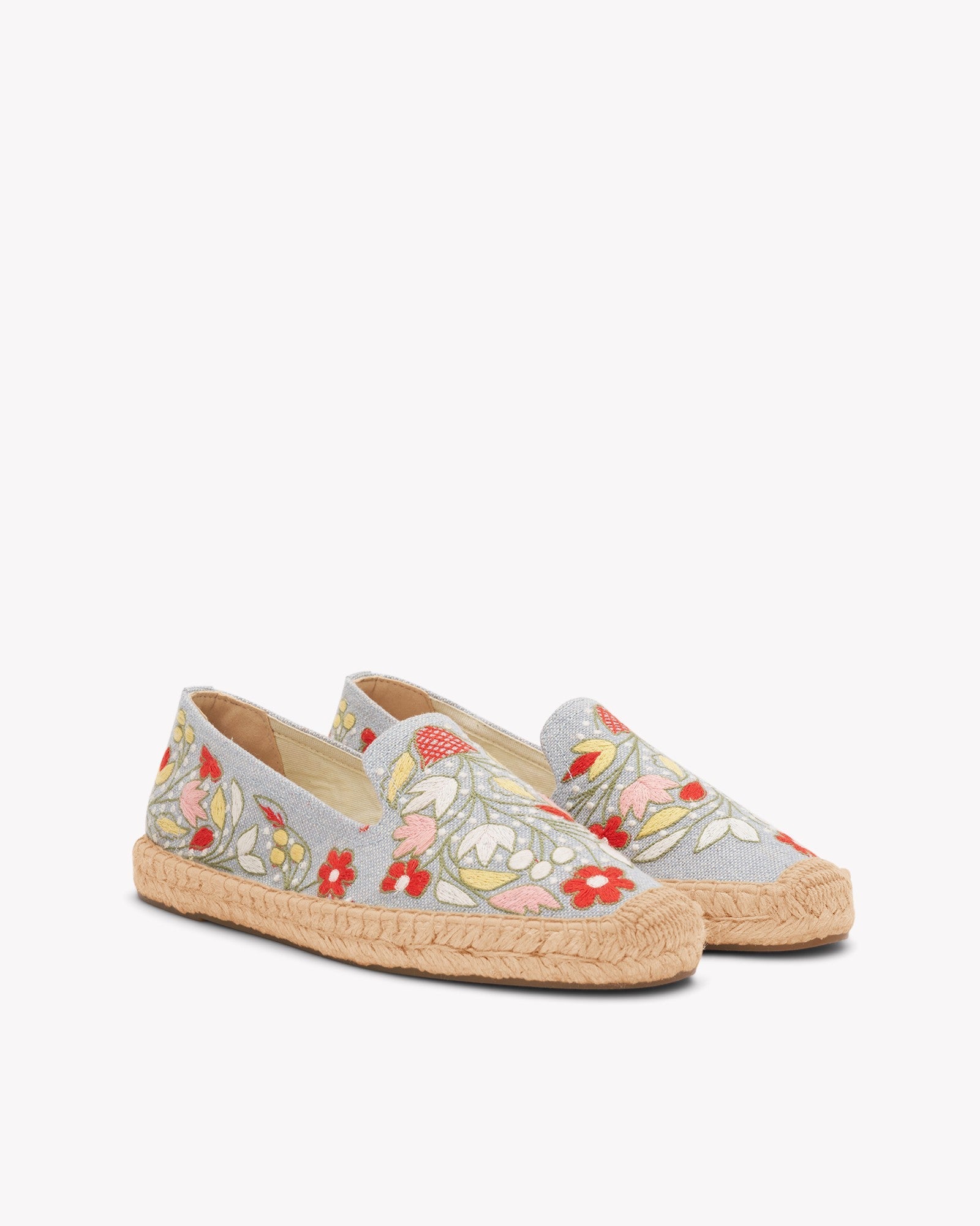 Womens_Espadrilles_The Smoking_Embroidery_Dolphin Blue - Garden Flowers - Women's Espadrilles - Dolphin Blue - Garden Flowers - Soludos - 