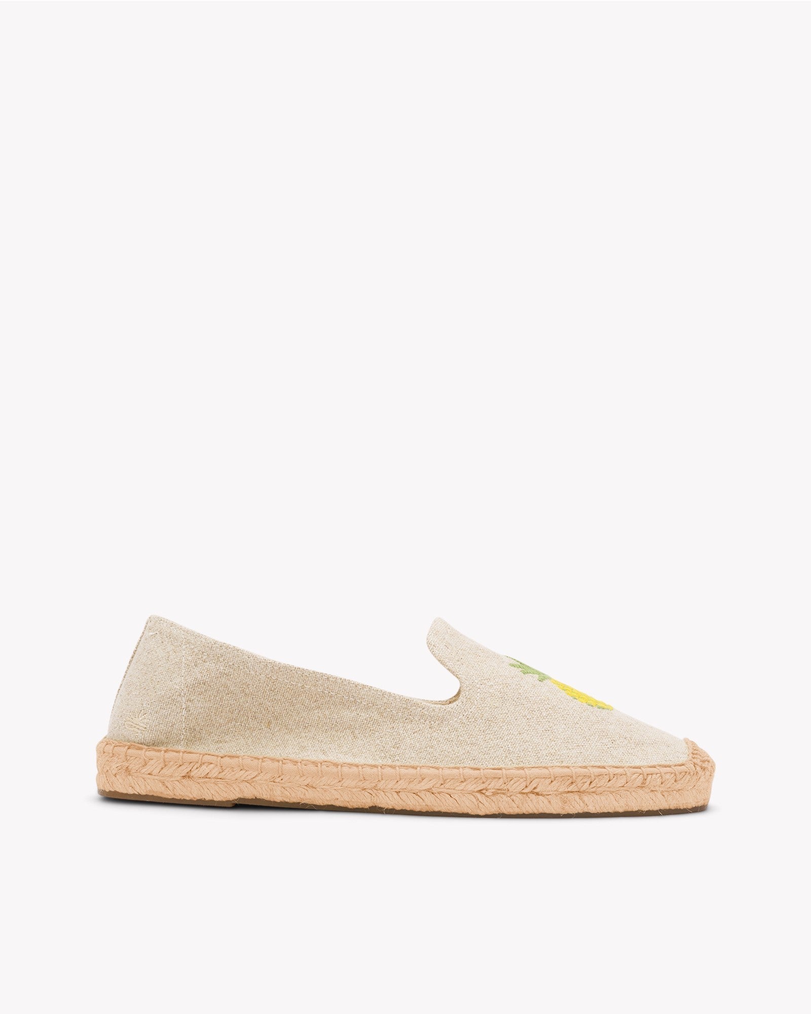Womens_Espadrilles_The Smoking_Embroidery_Natural Undyed - Pineapple - Women's Espadrilles - Natural Undyed - Pineapple - Soludos - 