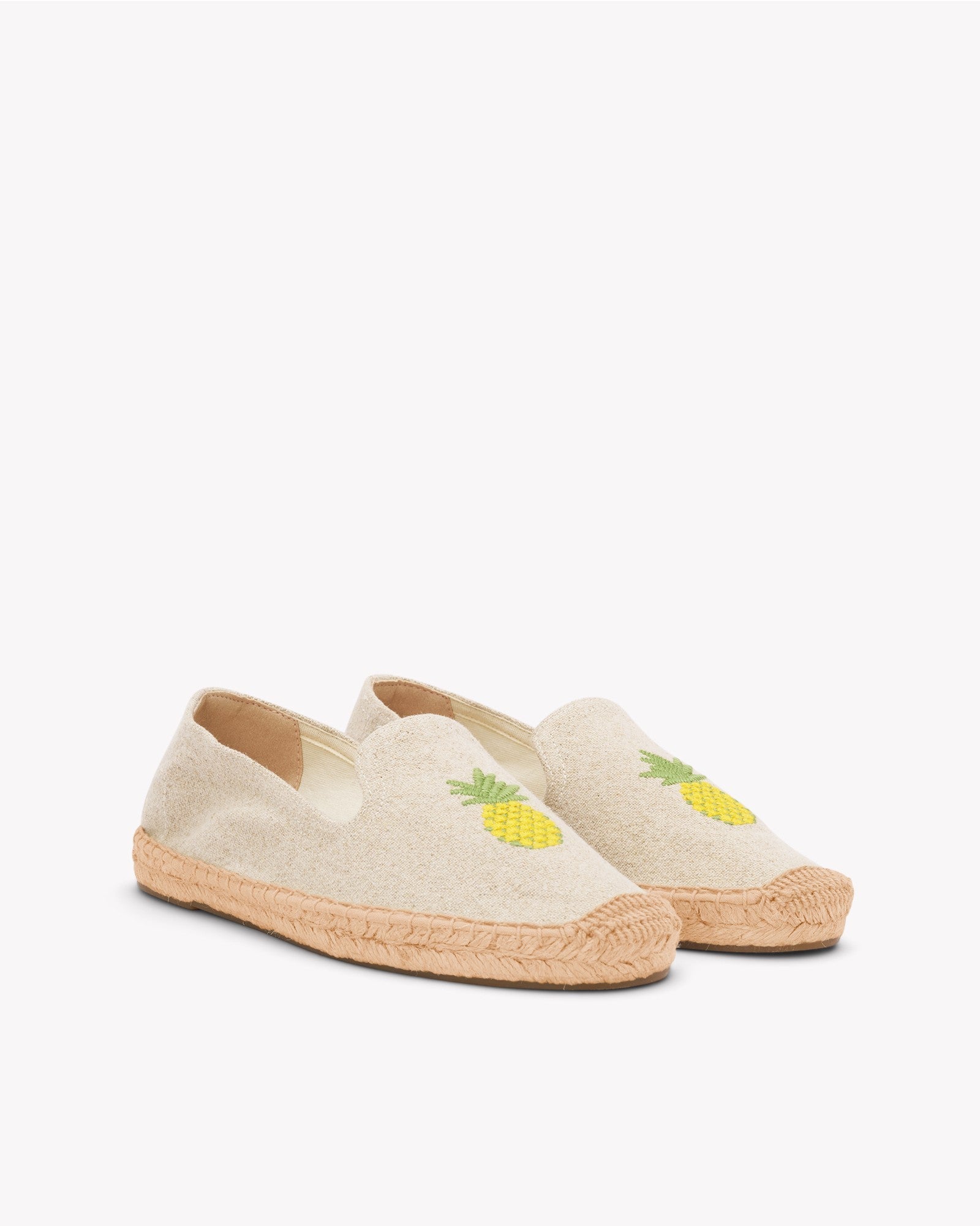 Womens_Espadrilles_The Smoking_Embroidery_Natural Undyed - Pineapple - Women's Espadrilles - Natural Undyed - Pineapple - Soludos - 