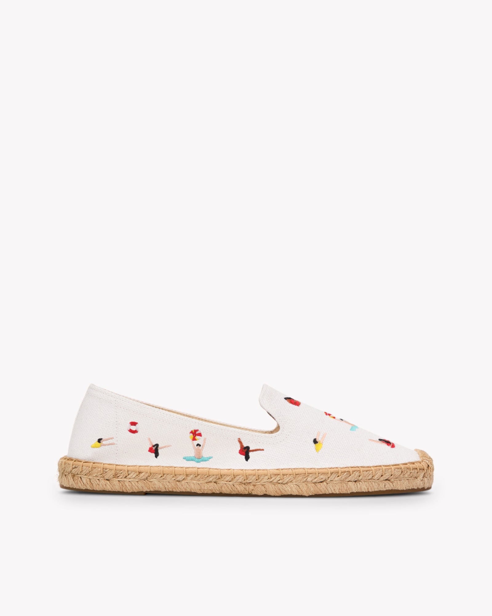 Women's Smoking Espadrille | Embroidery | Swimmers - Oasis White - Women's Espadrilles - Swimmers - Oasis White - Soludos -