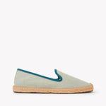 Women's Smoking Espadrille | Linen Color | Sea Green - Women's Espadrilles - Sea Green - Soludos - 