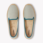Women's Smoking Espadrille | Linen Color | Sea Green - Women's Espadrilles - Sea Green - Soludos - 