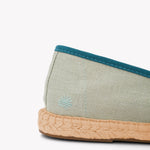 Women's Smoking Espadrille | Linen Color | Sea Green - Women's Espadrilles - Sea Green - Soludos - 