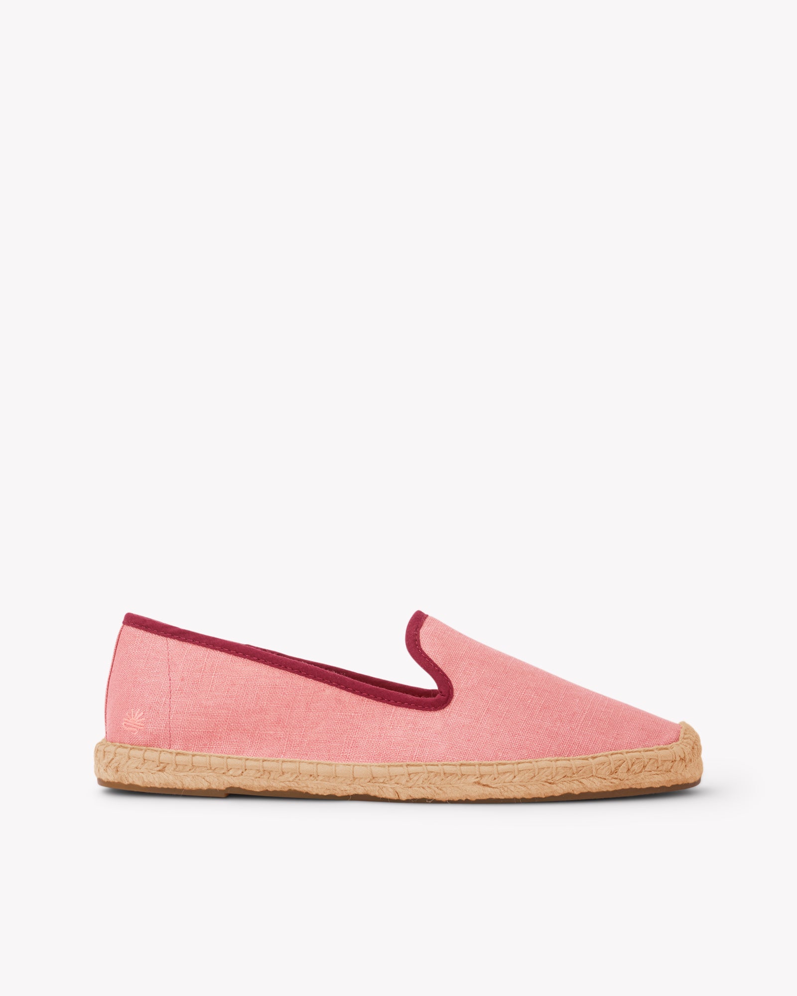 Women's Smoking Espadrille | Linen Color | Coral Red - Women's Espadrilles - Coral Red - Soludos - 