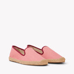 Women's Smoking Espadrille | Linen Color | Coral Red - Women's Espadrilles - Coral Red - Soludos - 