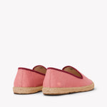 Women's Smoking Espadrille | Linen Color | Coral Red - Women's Espadrilles - Coral Red - Soludos - 