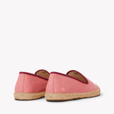 Women's Smoking Espadrille | Linen Color | Coral Red - Women's Espadrilles - Coral Red - Soludos - 