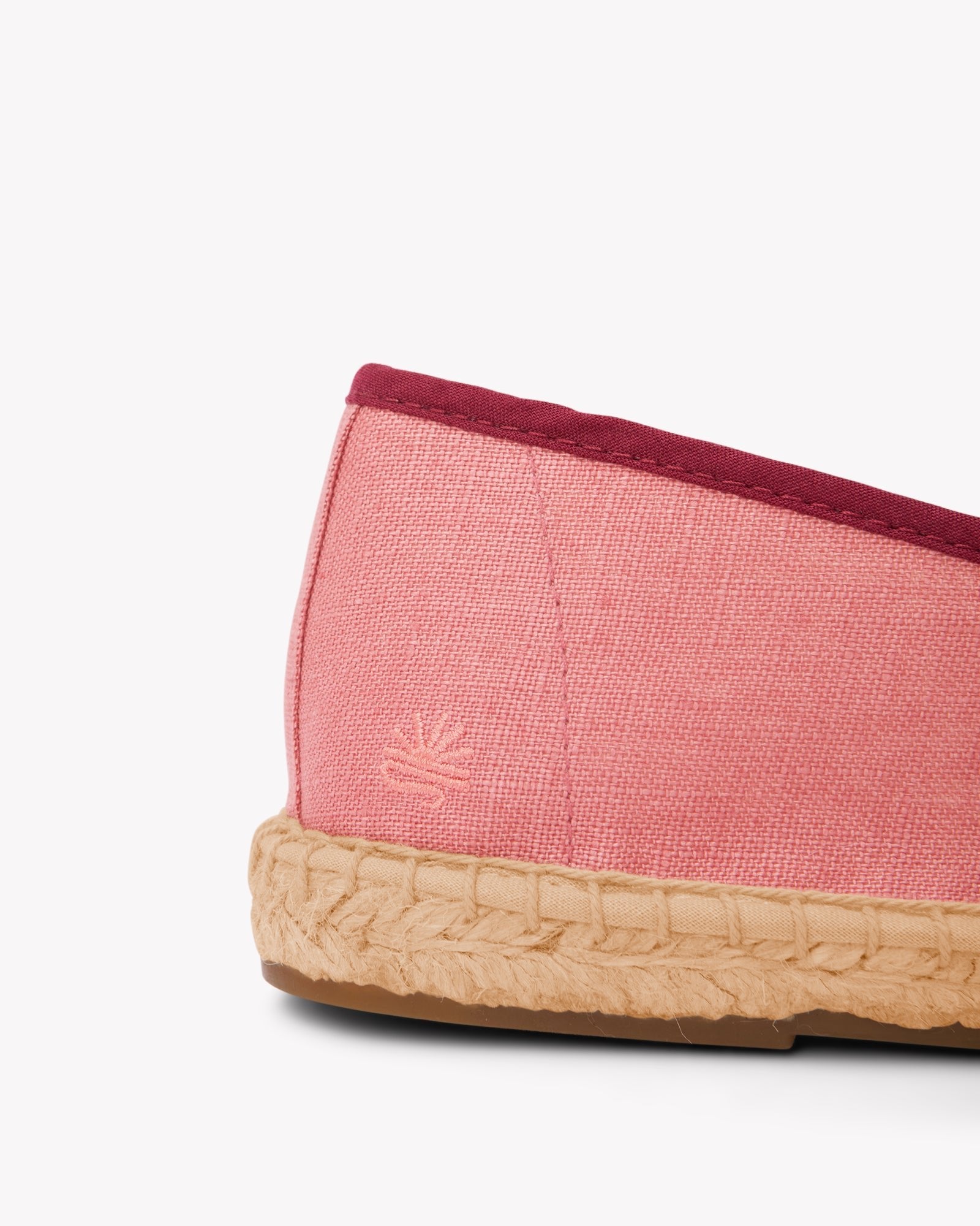 Women's Smoking Espadrille | Linen Color | Coral Red - Women's Espadrilles - Coral Red - Soludos - 