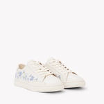 Women's Ibiza Classic Sneaker | Embroidery | Draper Blue Florals - Oasis White - Womens Espadrilles - Draper Blue Florals - Oasis White - Soludos - 