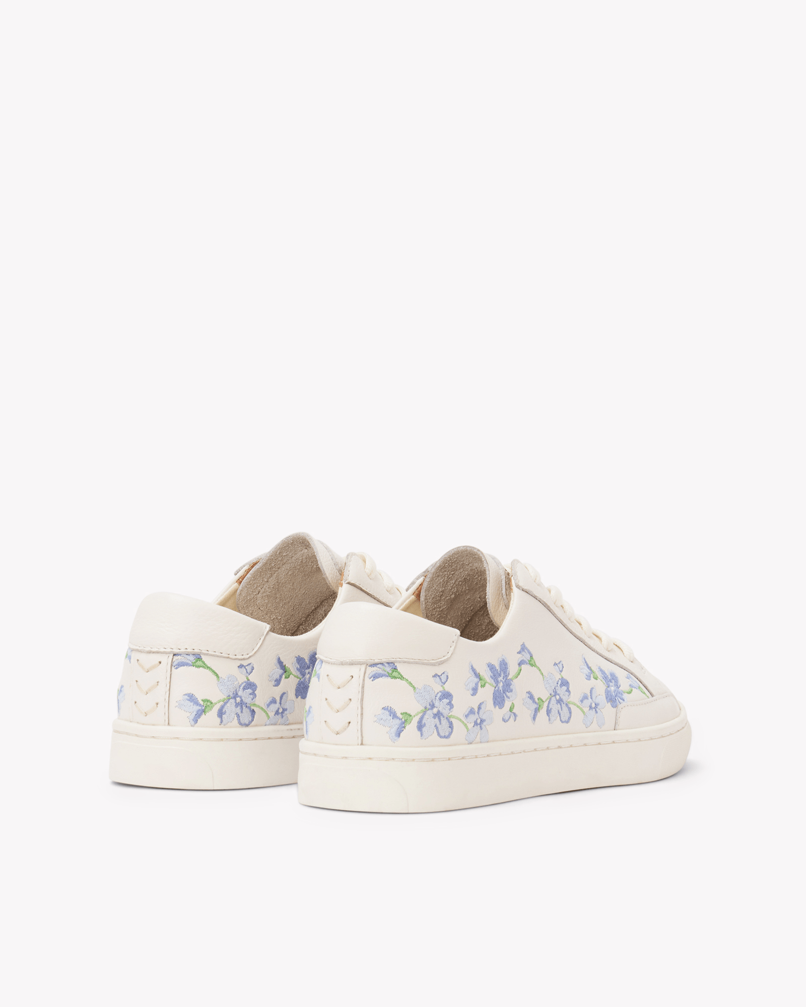 Women's Ibiza Classic Sneaker | Embroidery | Draper Blue Florals - Oasis White - Womens Espadrilles - Draper Blue Florals - Oasis White - Soludos - 