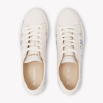 Women's Ibiza Classic Sneaker | Embroidery | Draper Blue Florals - Oasis White - Womens Espadrilles - Draper Blue Florals - Oasis White - Soludos - 