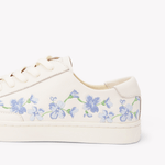 Women's Ibiza Classic Sneaker | Embroidery | Draper Blue Florals - Oasis White - Womens Espadrilles - Draper Blue Florals - Oasis White - Soludos - 