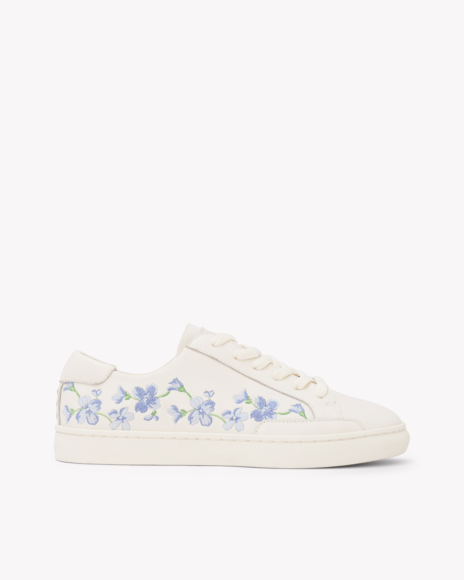 Women's Ibiza Classic Sneaker | Embroidery | Draper Blue Florals - Oasis White - Womens Espadrilles - Draper Blue Florals - Oasis White - Soludos - 