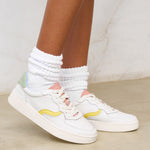 The Roma - Classic - White / Pastels - Women's - Women's Sneakers - White / Pastels - Soludos - 