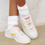 The Roma - Classic - White / Pastels - Women's - Women's Sneakers - White / Pastels - Soludos - 