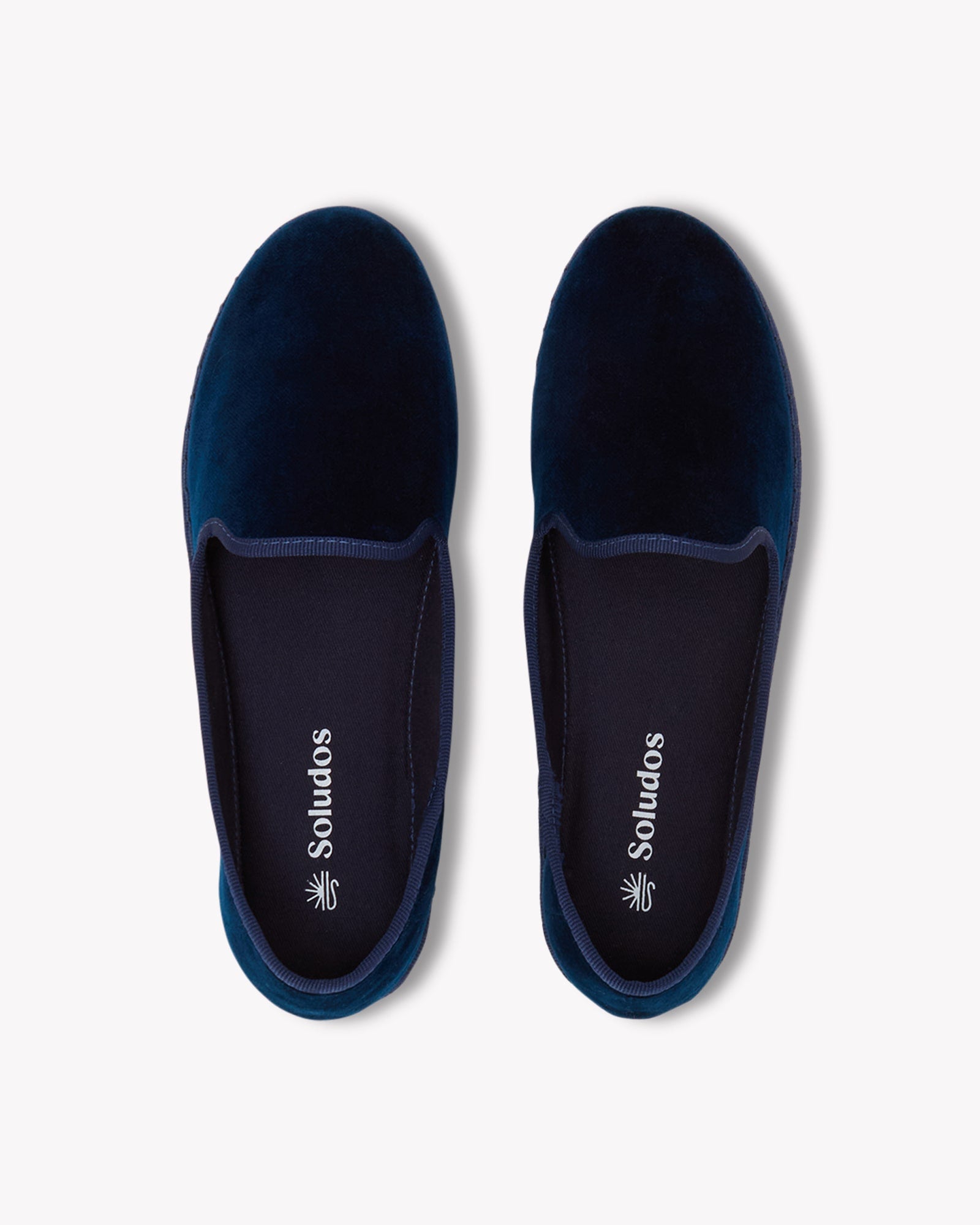 Women's Venetian Flat | Velvet | Royal Navy - Women's Espadrilles - Royal Navy - Soludos - 