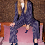 Women's Venetian Flat | Velvet | Royal Navy - Women's Espadrilles - Royal Navy - Soludos - 