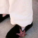 Women's Venetian Flat | Velvet | Midnight Black - Women's Espadrilles - Midnight Black - Soludos - 