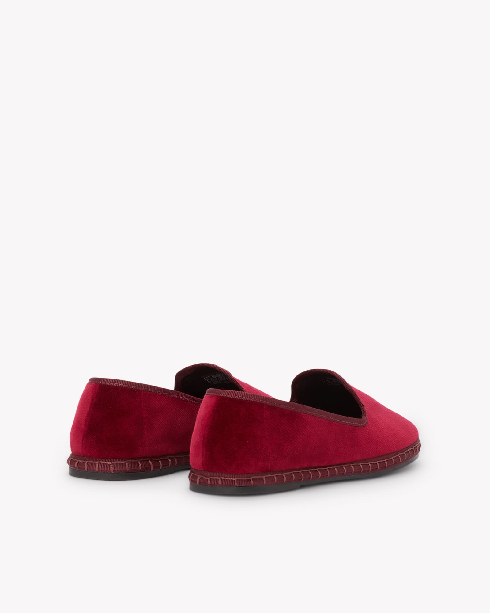 Women's Venetian Flat | Velvet | Cherry Red - Women's Espadrilles - Cherry Red - Soludos - 