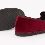 Women's Venetian Flat | Velvet | Cherry Red - Women's Espadrilles - Cherry Red - Soludos - 