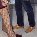 Women's Venetian Flat | Velvet | Mustard Brown - Women's Espadrilles - Mustard Brown - Soludos - 