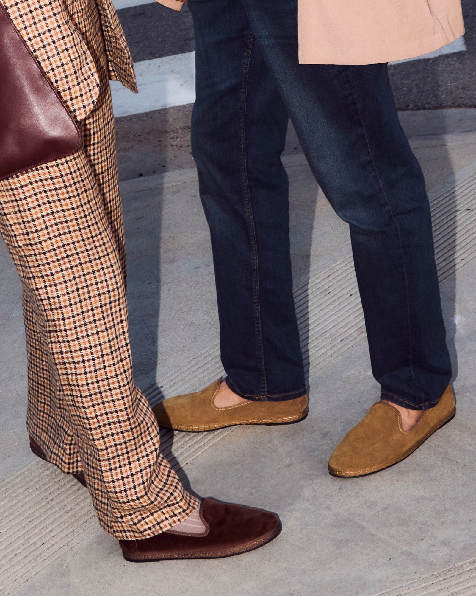 Women's Venetian Flat | Velvet | Mustard Brown - Women's Espadrilles - Mustard Brown - Soludos - 