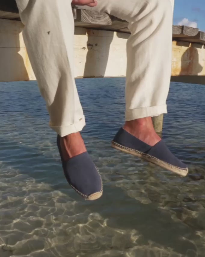 Mens_Espadrilles_The Original_Leather Colors_Armada Blue - Men's Espadrilles - Armada Blue - Soludos - 