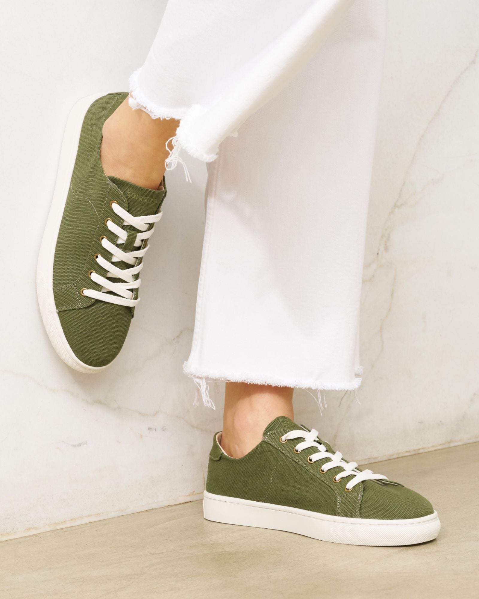 The Original Ibiza - Canvas - Oliva Green - Women's