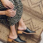 The Venetian Mule - Leather - Black - Women's - Women - Black - Soludos -