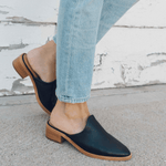 The Venetian Mule - Leather - Black - Women's - Women - Black - Soludos -